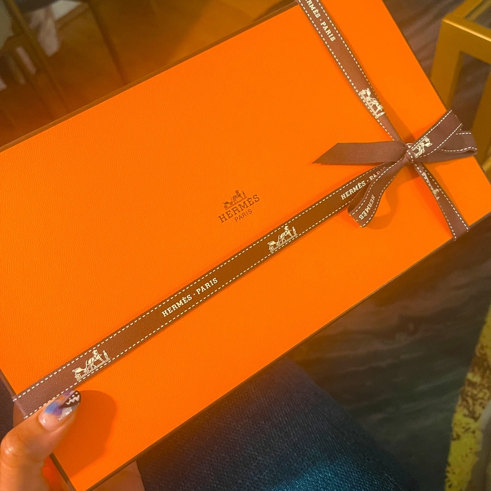 Authentic Hermes shoe box and dust bags! Oasis or Oran! Gorgeous! Brand new!